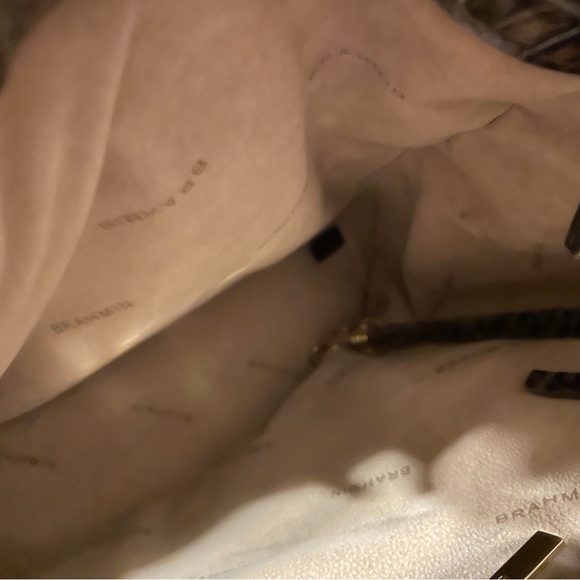 BRAHMIN MELBOURNE BUCKET Crocodile Bag - Picture 12 of 12